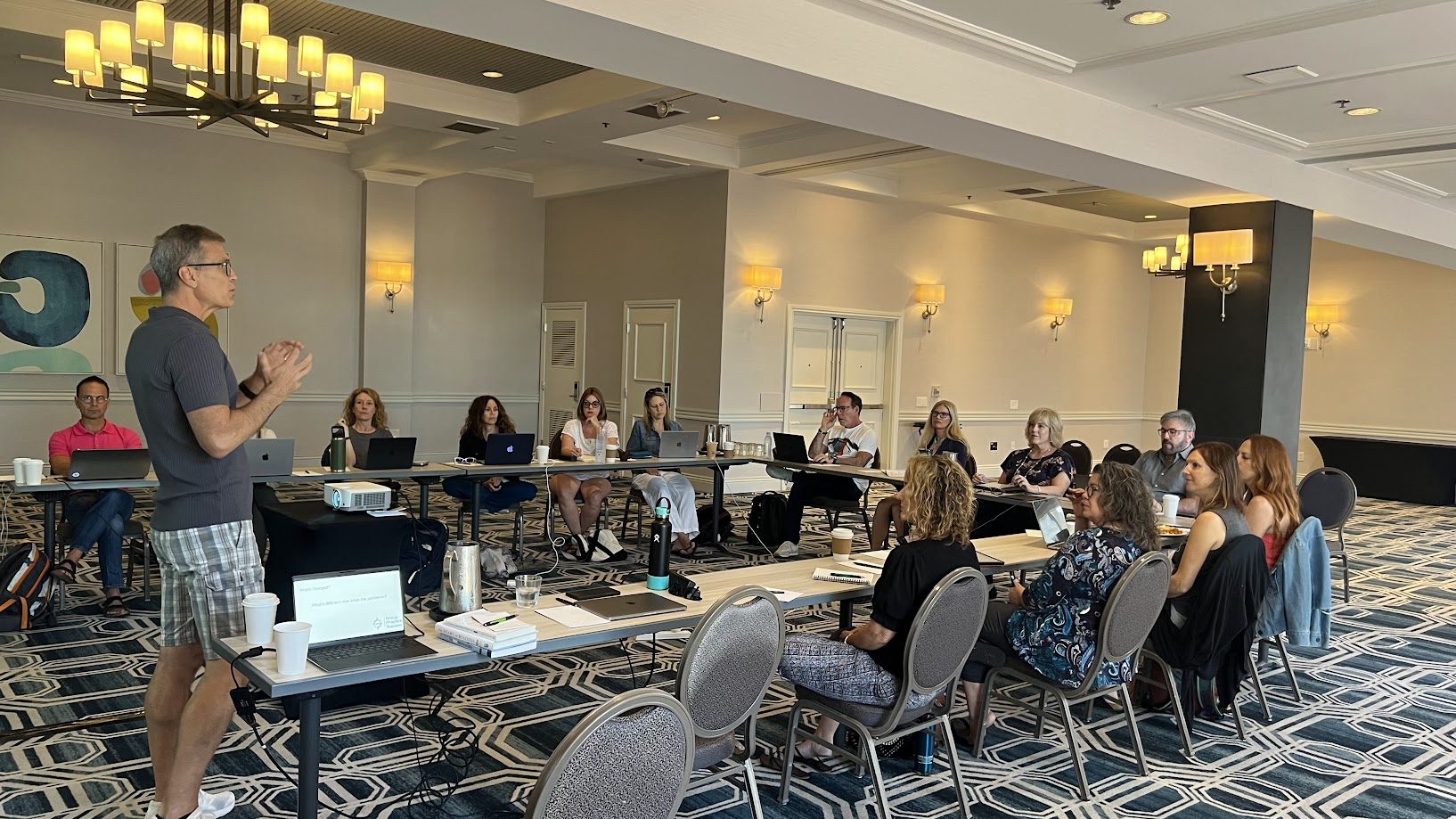 Group practice owners in a GPS Live Event business session